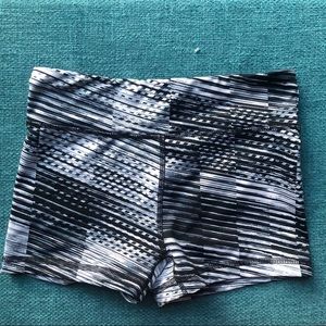 Black and white shorts